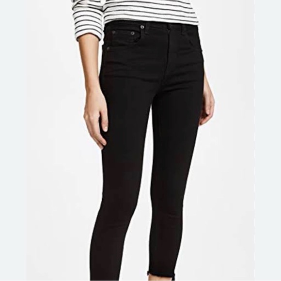 rag & bone Denim - Rag & Bone Black High-Rise Skinny Women’s Jeans